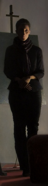 Self-Portrait, oil on canvas, detail